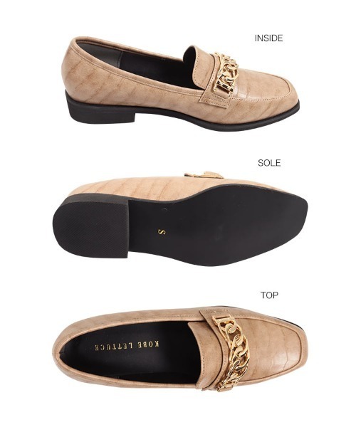 KOBE LETTUCE（コウベレタス）の「チェーンベルトローファーシューズ（ローファー・レディース・ブラック/ブラック系その他/ブラウン/ブラウン系その他/ベージュ系その他・LL/M/L/S）」の13枚目の写真