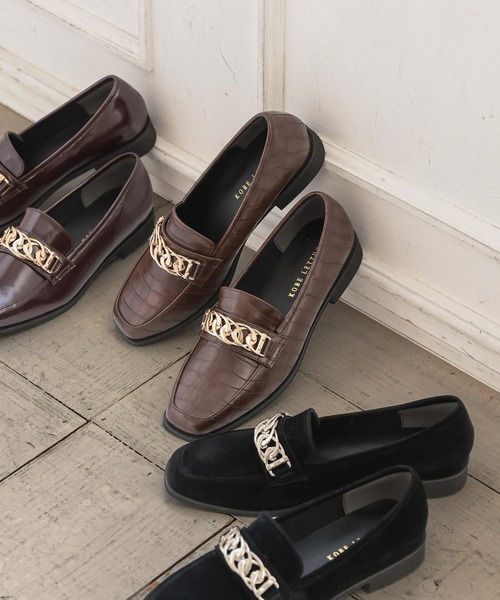 KOBE LETTUCE（コウベレタス）の「チェーンベルトローファーシューズ（ローファー・レディース・ブラック/ブラック系その他/ブラウン/ブラウン系その他/ベージュ系その他・LL/M/L/S）」の14枚目の写真