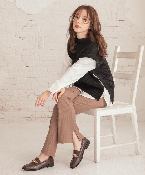 KOBE LETTUCE（コウベレタス）の「チェーンベルトローファーシューズ（ローファー・レディース・ブラック/ブラック系その他/ブラウン/ブラウン系その他/ベージュ系その他・LL/M/L/S）」の15枚目の写真