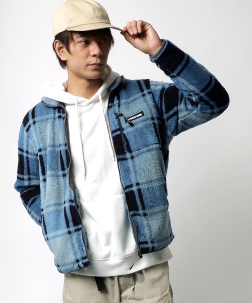 CAPTAIN STAG(キャプテンスタッグ)の「CAPTAIN STAG/キャプテンスタッグ ボアフリース スタンドブルゾン/ジャケット(ブルゾン・メンズ・ブラック/ベージュ/グレー/ベージュ系その他/ブルー系その他・LL/M/L)」の5枚目の写真