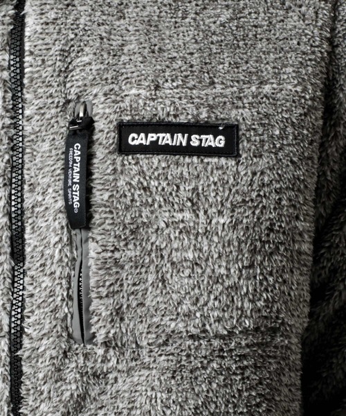 CAPTAIN STAG(キャプテンスタッグ)の「CAPTAIN STAG/キャプテンスタッグ ボアフリース スタンドブルゾン/ジャケット(ブルゾン・メンズ・ブラック/ベージュ/グレー/ベージュ系その他/ブルー系その他・LL/M/L)」の6枚目の写真