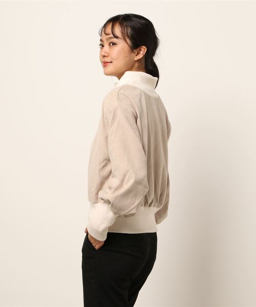 KOBE LETTUCE（コウベレタス）の「リブドッキングプルオーバートップス（その他トップス・レディース・ベージュ系その他/ライトベージュ/ブラック系その他/ピンク系その他・FREE）」の6枚目の写真