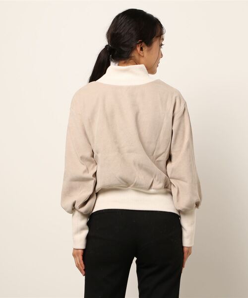 KOBE LETTUCE（コウベレタス）の「リブドッキングプルオーバートップス（その他トップス・レディース・ベージュ系その他/ライトベージュ/ブラック系その他/ピンク系その他・FREE）」の5枚目の写真