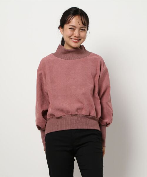 KOBE LETTUCE（コウベレタス）の「リブドッキングプルオーバートップス（その他トップス・レディース・ベージュ系その他/ライトベージュ/ブラック系その他/ピンク系その他・FREE）」の12枚目の写真