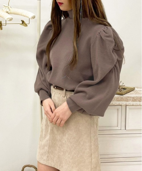 apres jour（アプレジュール）の「袖コンシャスタートルニット【ZOZOTOWN限定アイテム】（ニット/セーター・レディース・モカ/ブラック/アイボリー/ピンクベージュ・X-LARGE/フリー）」の4枚目の写真