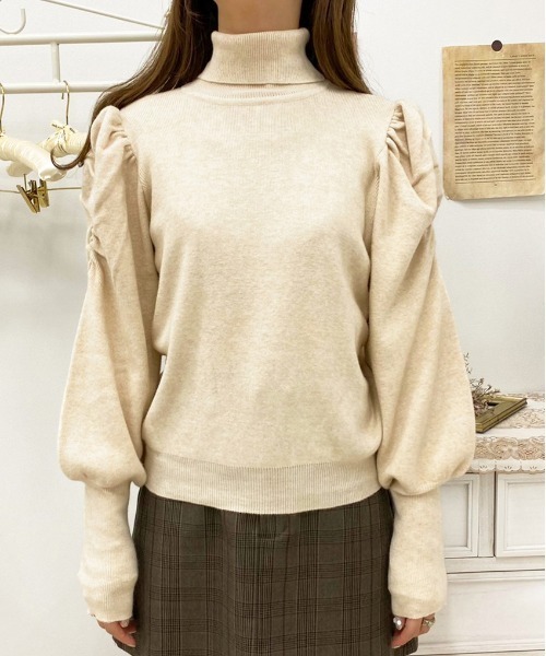 apres jour（アプレジュール）の「袖コンシャスタートルニット【ZOZOTOWN限定アイテム】（ニット/セーター・レディース・モカ/ブラック/アイボリー/ピンクベージュ・X-LARGE/フリー）」の14枚目の写真