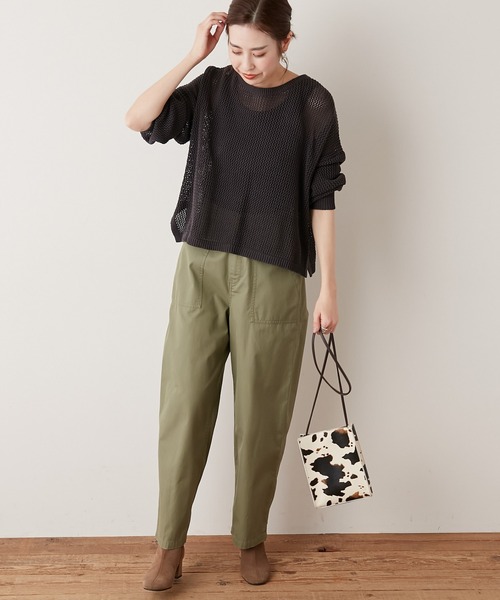 CIAOPANIC TYPY（チャオパニックティピー）の「【ZOZOTOWN限定】メッシュニットトップス/サイドスリット（ニット/セーター・レディース・チャコールグレー/オフホワイト/ブルー・ONE SIZE）」の16枚目の写真