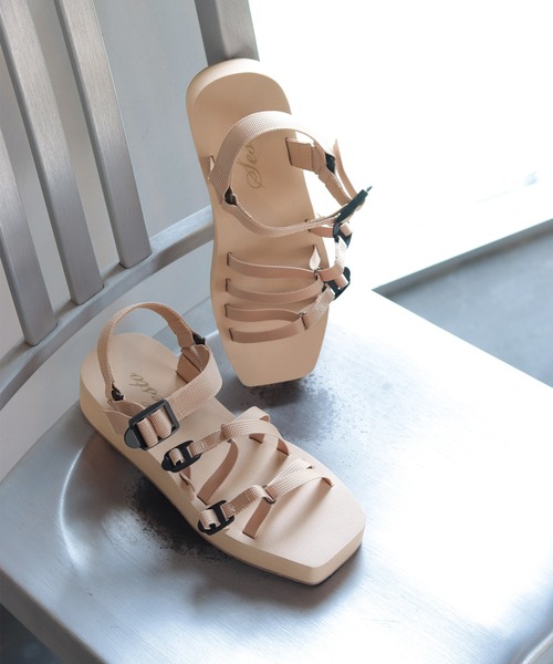 SESTO（セスト）の「弾力EVAソールのコードストラップ厚底