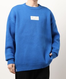 DANKE SCHON | DankeSchon/ダンケシェーン/ロゴ刺繍クルーネックニット(ニット/セーター)