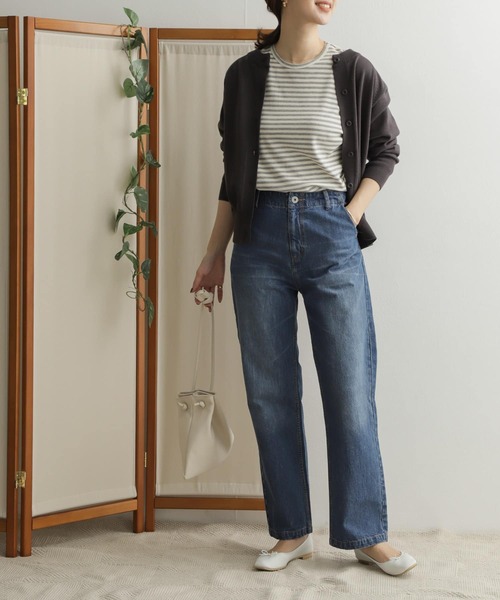 URBAN RESEARCH DOORS グレー USAコットン カーディガン URBAN RESEARCH DOORS グレー USAコットン カーディガン