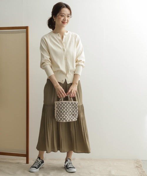 URBAN RESEARCH DOORS グレー USAコットン カーディガン URBAN RESEARCH DOORS｜『一部WEB限定カラー』コットン