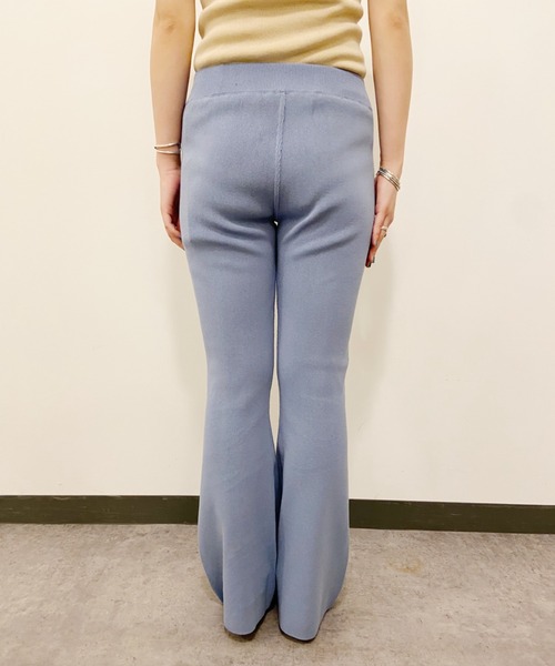 SHENERY（シーナリー）の「ICE COTTON総針ニットフレアパンツ（その他パンツ・レディース・ブルー/グレー系その他・FREE）」の17枚目の写真