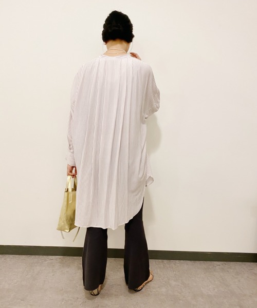 SHENERY（シーナリー）の「ICE COTTON総針ニットフレアパンツ（その他パンツ・レディース・ブルー/グレー系その他・FREE）」の7枚目の写真