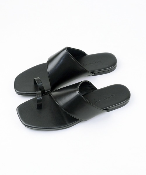 chocolates（チョコラテス）の「フラットトングサンダル【日本製】（サンダル・レディース・ブラック/ダークブラウン/クリーム/ホワイト・LL/S/M/L）」の8枚目の写真