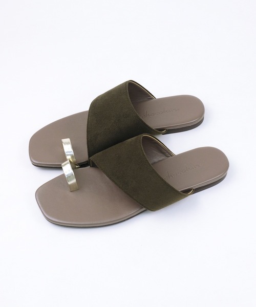 chocolates（チョコラテス）の「フラットトングサンダル【日本製】（サンダル・レディース・ブラック/ダークブラウン/クリーム/ホワイト・LL/S/M/L）」の7枚目の写真