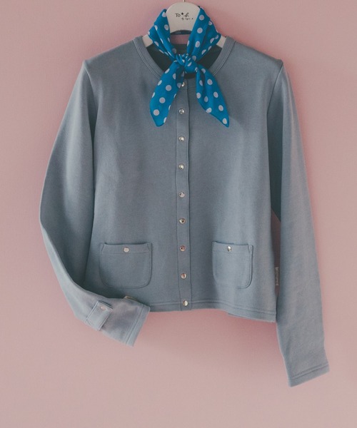 To b. by agnes b.（トゥービーバイアニエスベー）の「WR09 CARDIGAN  カーディガン（カーディガン/ボレロ・レディース・ブラック/ブルー系その他/グリーン/レッド/ピンク/ブルー/ホワイト・38/40）」の12枚目の写真