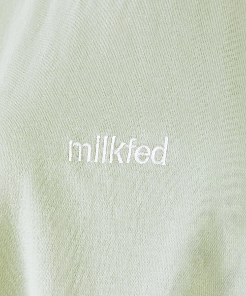 MILKFED.（ミルクフェド）の「RUFFLE SLEEVE TOP（Tシャツ/カットソー・レディース・ライトパープル/ライトグリーン/ホワイト/ブラック・ONE SIZE）」の6枚目の写真