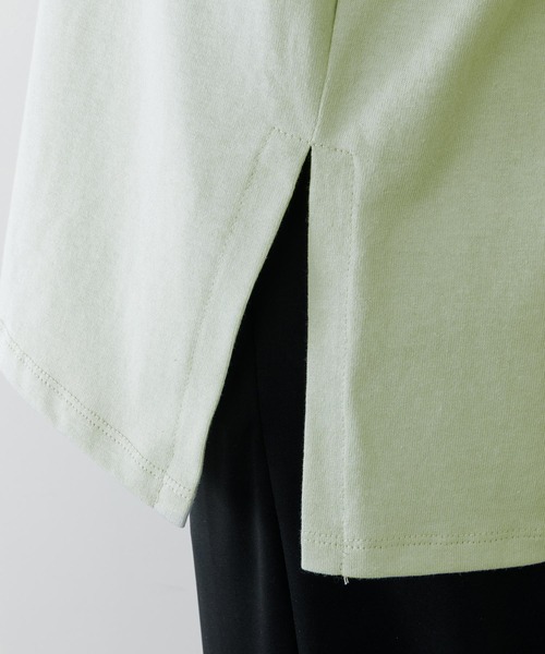 MILKFED.（ミルクフェド）の「RUFFLE SLEEVE TOP（Tシャツ/カットソー・レディース・ライトパープル/ライトグリーン/ホワイト/ブラック・ONE SIZE）」の9枚目の写真