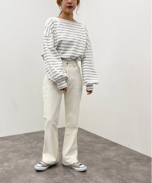 apres jour mignon（アプレジュールミニョン）の「バックレースアップデニムパンツ【ZOZOTOWN限定アイテム】（デニムパンツ・レディース・ベージュ/ブラック/グレー系その他/ホワイト系その他・X-LARGE/SMALL/MEDIUM/LARGE）」の19枚目の写真