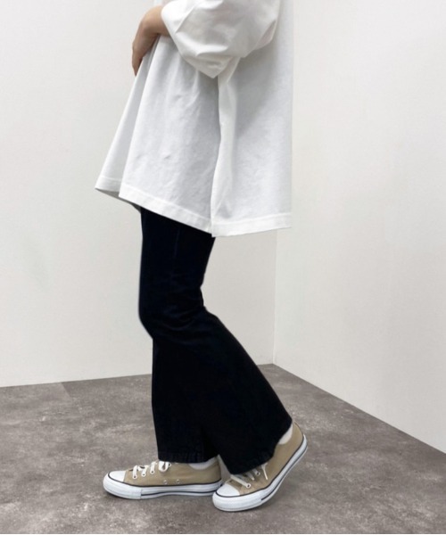 apres jour mignon（アプレジュールミニョン）の「バックレースアップデニムパンツ【ZOZOTOWN限定アイテム】（デニムパンツ・レディース・ベージュ/ブラック/グレー系その他/ホワイト系その他・X-LARGE/SMALL/MEDIUM/LARGE）」の8枚目の写真