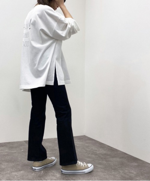 apres jour mignon（アプレジュールミニョン）の「バックレースアップデニムパンツ【ZOZOTOWN限定アイテム】（デニムパンツ・レディース・ベージュ/ブラック/グレー系その他/ホワイト系その他・X-LARGE/SMALL/MEDIUM/LARGE）」の21枚目の写真