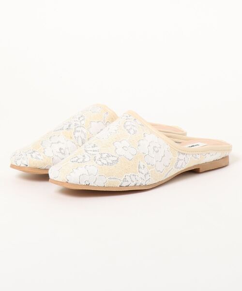 Casselini（キャセリーニ）の「【casselini】チュールシューズ（スリッポン・レディース・ホワイト/ベージュ/ブラック/グリーン/その他・23.5cm/24.5cm/24cm）」の4枚目の写真