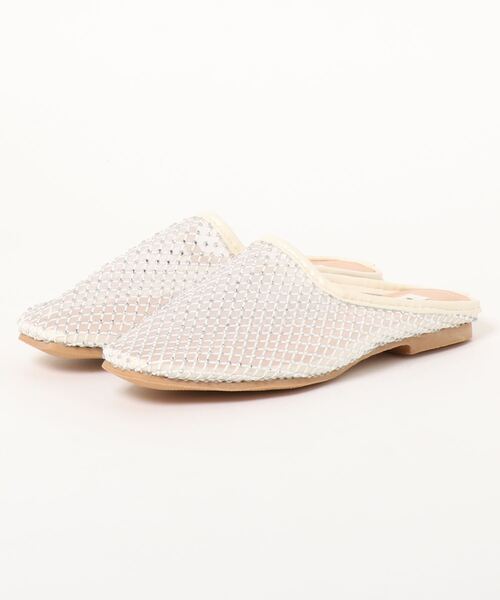 Casselini（キャセリーニ）の「【casselini】チュールシューズ（スリッポン・レディース・ホワイト/ベージュ/ブラック/グリーン/その他・23.5cm/24.5cm/24cm）」の2枚目の写真