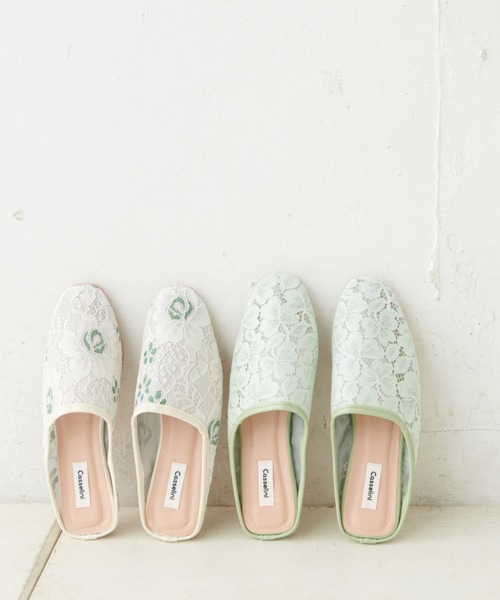 Casselini（キャセリーニ）の「【casselini】チュールシューズ（スリッポン・レディース・ホワイト/ベージュ/ブラック/グリーン/その他・23.5cm/24.5cm/24cm）」の13枚目の写真