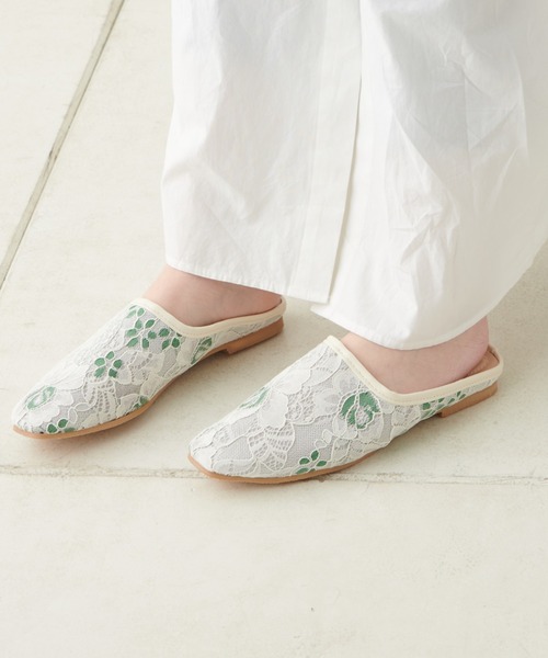 Casselini（キャセリーニ）の「【casselini】チュールシューズ（スリッポン・レディース・ホワイト/ベージュ/ブラック/グリーン/その他・23.5cm/24.5cm/24cm）」の21枚目の写真