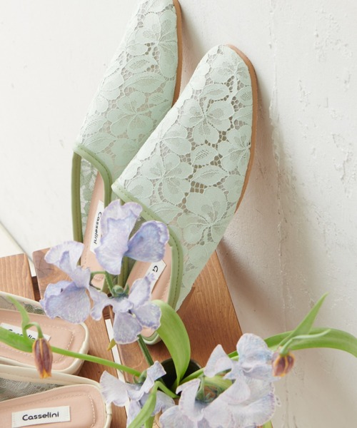 Casselini（キャセリーニ）の「【casselini】チュールシューズ（スリッポン・レディース・ホワイト/ベージュ/ブラック/グリーン/その他・23.5cm/24.5cm/24cm）」の15枚目の写真