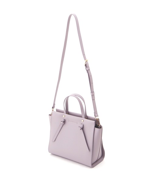 NATURAL BEAUTY BASIC（ナチュラルビューティーベーシック）の「ノットハンドルミニトート（トートバッグ・レディース・ホワイト/ベージュ/ラベンダー・ﾌﾘ-）」の16枚目の写真