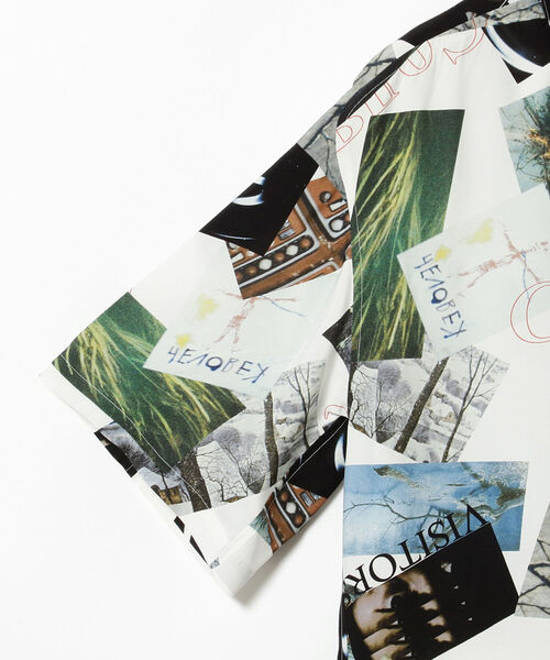 Ray BEAMS（レイビームス）の「Name. / マルチプリント オープンカラー シャツ（シャツ/ブラウス・レディース・ホワイト・ONE SIZE）」の4枚目の写真