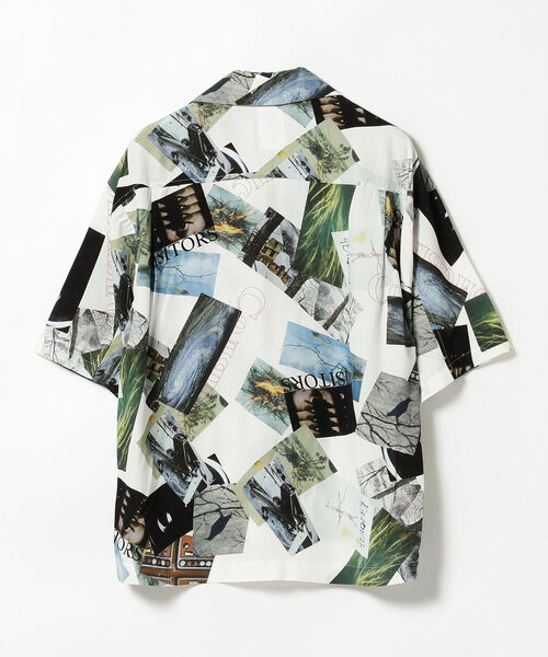 Ray BEAMS（レイビームス）の「Name. / マルチプリント オープンカラー シャツ（シャツ/ブラウス・レディース・ホワイト・ONE SIZE）」の6枚目の写真