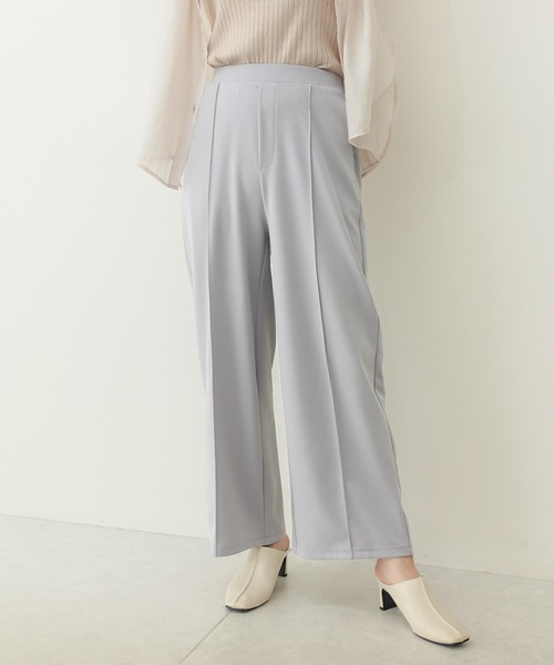 Social GIRL（ソーシャルガール）の「センタープレスワイドパンツ（スラックス・レディース・ブラック/クリーム/キャメル/ブルーグレー・M）」の18枚目の写真