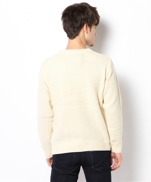 CIAOPANIC(チャオパニック)の「【Ciaopanic】W/ACアラン柄C/N(ニット/セーター・メンズ・グリーン/キャメル/ネイビー/グレー/アイボリー/ボルドー・LARGE/MEDIUM)」の8枚目の写真