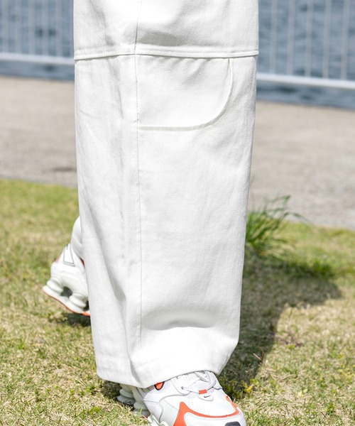 Perushu（ペルーシュ）の「ウルトラワイドデザインポケットパンツ（カーゴパンツ・メンズ・ホワイト/ボルドー/カーキ/ブラック・LARGE/MEDIUM/SMALL）」の14枚目の写真