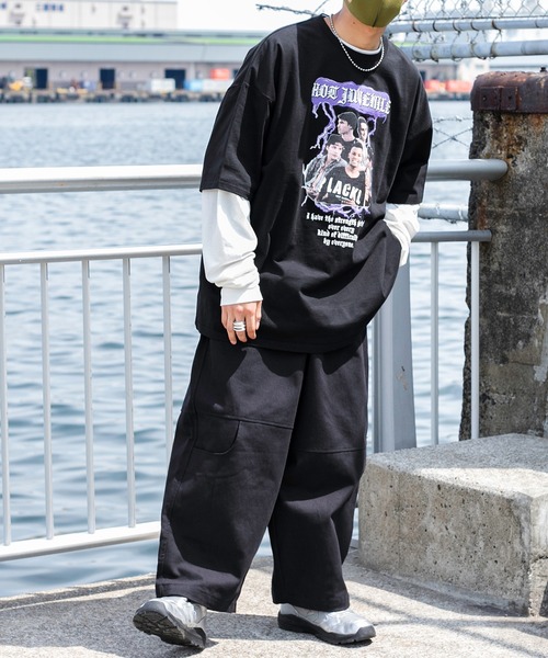 Perushu（ペルーシュ）の「ウルトラワイドデザインポケットパンツ（カーゴパンツ・メンズ・ホワイト/ボルドー/カーキ/ブラック・LARGE/MEDIUM/SMALL）」の19枚目の写真