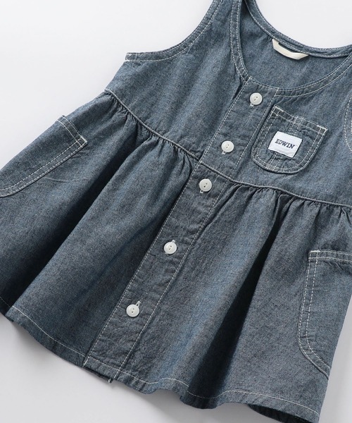 セール ノースリーブ ワンピース ベビー ガールズシャツワンピース ワンピース Edwin エドウィン のファッション セール ノースリーブ ワンピース ベビー ガールズシャツワンピース ワンピース Edwin エドウィン のファッション
