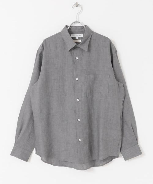 URBAN RESEARCH(アーバンリサーチ)の「ハードマンリネンレギュラーシャツ(シャツ/ブラウス・メンズ・グリーン/ブラック系その他/グレー・MEDIUM/LARGE)」の10枚目の写真