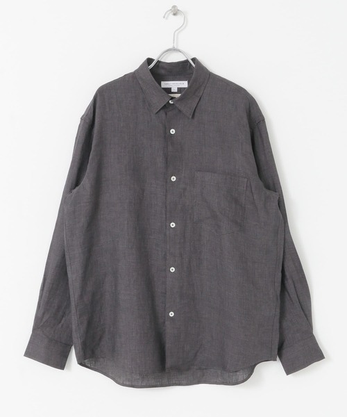 URBAN RESEARCH(アーバンリサーチ)の「ハードマンリネンレギュラーシャツ(シャツ/ブラウス・メンズ・グリーン/ブラック系その他/グレー・MEDIUM/LARGE)」の12枚目の写真