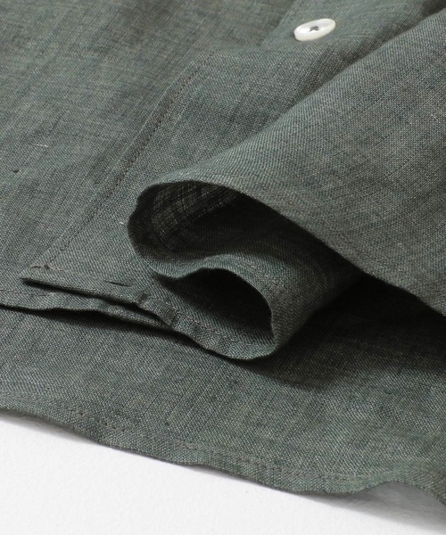 URBAN RESEARCH(アーバンリサーチ)の「ハードマンリネンレギュラーシャツ(シャツ/ブラウス・メンズ・グリーン/ブラック系その他/グレー・MEDIUM/LARGE)」の16枚目の写真