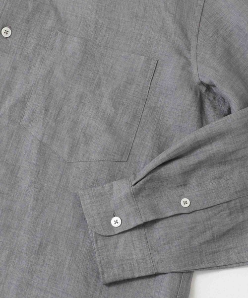 URBAN RESEARCH(アーバンリサーチ)の「ハードマンリネンレギュラーシャツ(シャツ/ブラウス・メンズ・グリーン/ブラック系その他/グレー・MEDIUM/LARGE)」の17枚目の写真