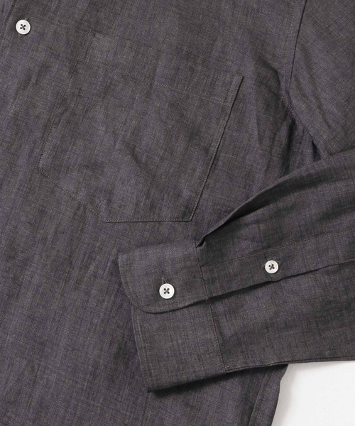 URBAN RESEARCH(アーバンリサーチ)の「ハードマンリネンレギュラーシャツ(シャツ/ブラウス・メンズ・グリーン/ブラック系その他/グレー・MEDIUM/LARGE)」の18枚目の写真