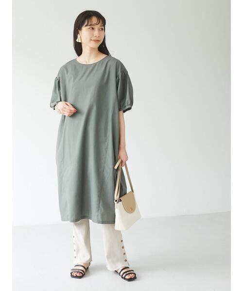 Green Parks(グリーンパークス)の「サイドボタンテレコパンツ**(その他パンツ・レディース・チャコールグレー/ベージュ/ライトベージュ/ブラック・FREE)」の22枚目の写真