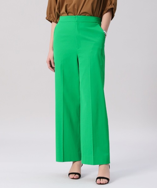 INED（イネド）の「センタープレスセミワイドパンツ（その他パンツ・レディース・ベージュ/オフホワイト/グリーン/ダークネイビー・9号/7号/11号）」の9枚目の写真
