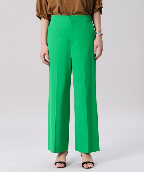 INED（イネド）の「センタープレスセミワイドパンツ（その他パンツ・レディース・ベージュ/オフホワイト/グリーン/ダークネイビー・9号/7号/11号）」の15枚目の写真