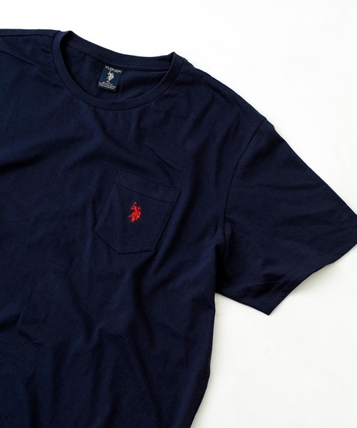 U.S. POLO ASSN.(ユーエスポロアッスン)の「【U.S. POLO ASSN.】ユーエスポロアッスン ビッグシルエット刺繍クルーネックTシャツ(Tシャツ/カットソー・メンズ・ホワイト/ブラック/グレー/ネイビー・M/L/XL/S)」の4枚目の写真