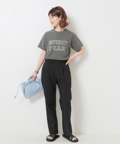 Spick & Span（スピックアンドスパン）の「OLDLINEカレッジT◆（Tシャツ/カットソー・レディース・ホワイト/チャコールグレー/カーキ・FREE）」の12枚目の写真