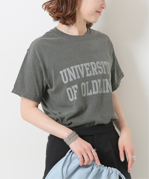 Spick & Span（スピックアンドスパン）の「OLDLINEカレッジT◆（Tシャツ/カットソー・レディース・ホワイト/チャコールグレー/カーキ・FREE）」の17枚目の写真