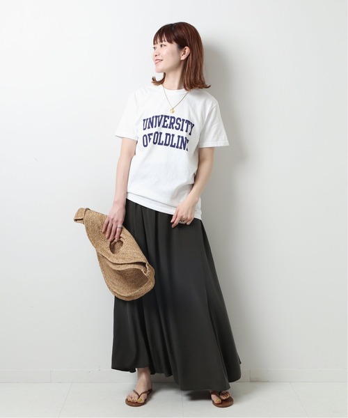 Spick & Span（スピックアンドスパン）の「OLDLINEカレッジT◆（Tシャツ/カットソー・レディース・ホワイト/チャコールグレー/カーキ・FREE）」の13枚目の写真